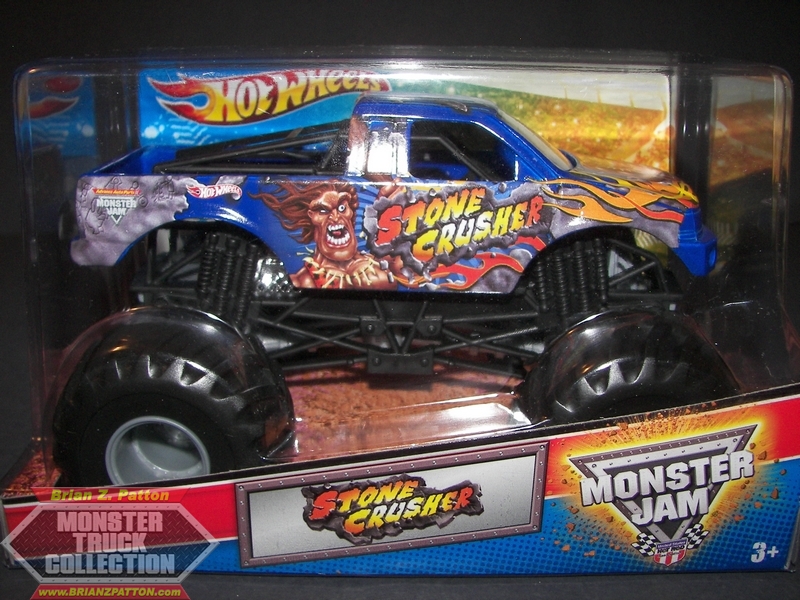 stone crusher monster truck toy