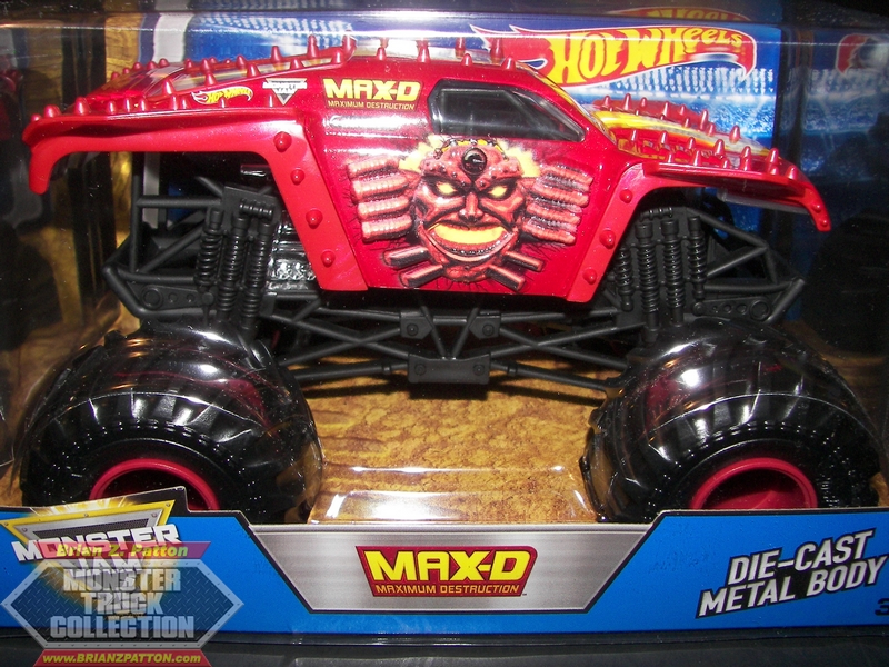 red max d monster truck toy